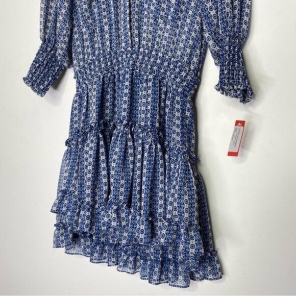 Misa Los AngelesLillian Printed Ruffle Mini‎ Shirtdress Women Size XS - Picture 8 of 12